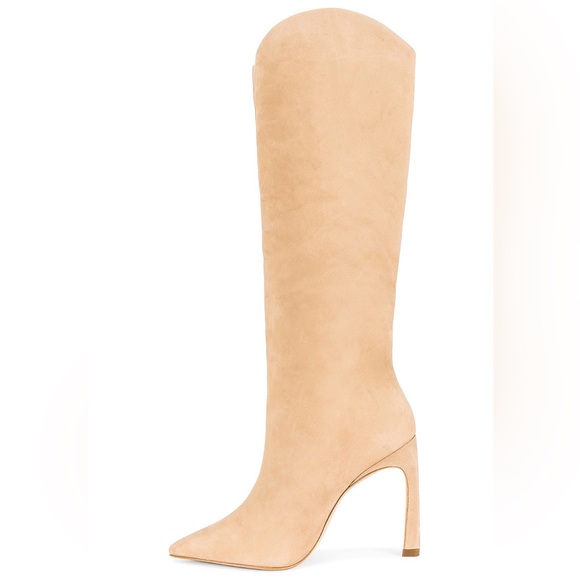 Maryana Sculpt Boot in Light Nude Tan Nubuck Suede - Schutz NWOB - Picture 5 of 5
